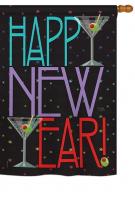 New Year Martini House Flag