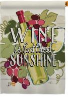 Wine In Sunshine House Flag