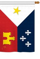 Louisiana Acadiana House Flag