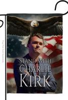 Stand with Charlie Kirk Garden Flag
