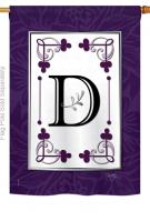 Classic D Monogram House Flag