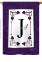 Classic J Monogram House Flag