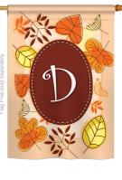 Autumn D Monogram House Flag