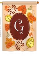 Autumn G Monogram House Flag