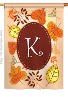 Autumn K Monogram House Flag