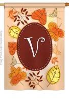 Autumn V Monogram House Flag