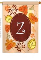 Autumn Z Monogram House Flag