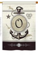 Nautical O Monogram House Flag