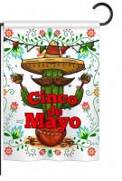 Cinco de Mayo Cactus Garden Flag