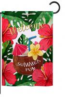 Welcome Summer Fun Garden Flag