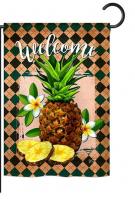 Welcome Pineapple Garden Flag