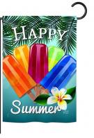 Happy Summer Pop Garden Flag