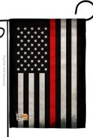 USA Thin Red Line Decorative Garden Flag