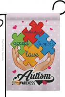 Autism Awareness Support Garden Flag