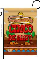 Southwest Cinco de Mayo Garden Flag