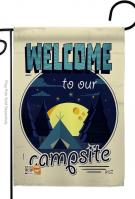 Welcome Campsite Garden Flag