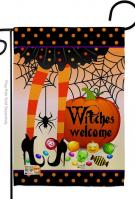 Witches Welcome Garden Flag