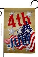 4th Of July Star Decorative Garden Flag