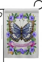 Floral Butterfly Garden Flag