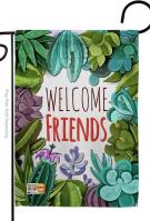 Welcome Friends Decorative Garden Flag
