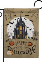 Halloween Castle Garden Flag