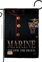 Dress Blue Marine Garden Flag