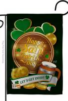 Let\'s Get Irish Decorative Garden Flag