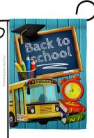 Welcome Back To School Decorative Garden Flag