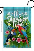 Tropical Summer Garden Flag