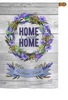 Blooming Home Sweet Home House Flag