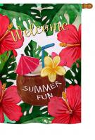 Welcome Summer Fun House Flag