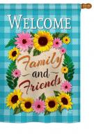 Welcome Family and Friends House Flag