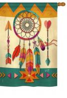 Tribal Dreamcatcher House Flag