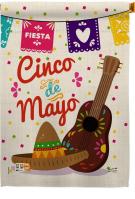 Fiesta Cinco de Mayo Decorative House Flag