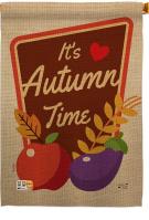 It\'s Autumn Time House Flag