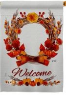 Harvest Wreath Decorative House Flag