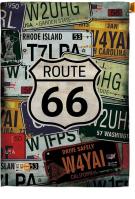 Route 66 Plates House Flag