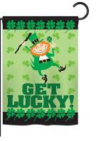 Get Lucky Garden Flag