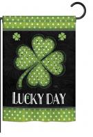 Lucky Day Clover Garden Flag