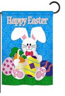 Happy Bunny Garden Flag