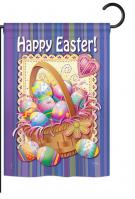 Easter Egg Basket Garden Flag