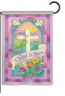 Christ is Risen Garden Flag