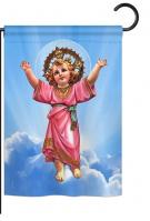 Divine Baby Jesus Garden Flag