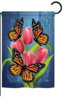 Monarch Butterflies Garden Flag