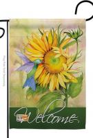 Sunflower With Hummingbird Garden Flag