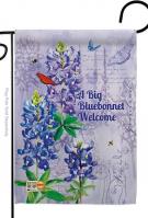 Bluebonnet Welcome Garden Flag