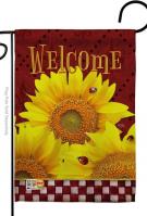 Golden Sunflowers Decorative Garden Flag