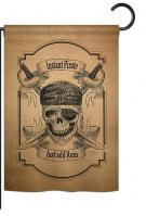 Instant Pirate Burlap Garden Flag