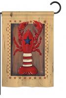 Patriotic Lobster Garden Flag