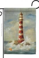 Applique Garden Flags Pack Lighthouse by the Sea-USA Vintage GP107060-BOAA 
